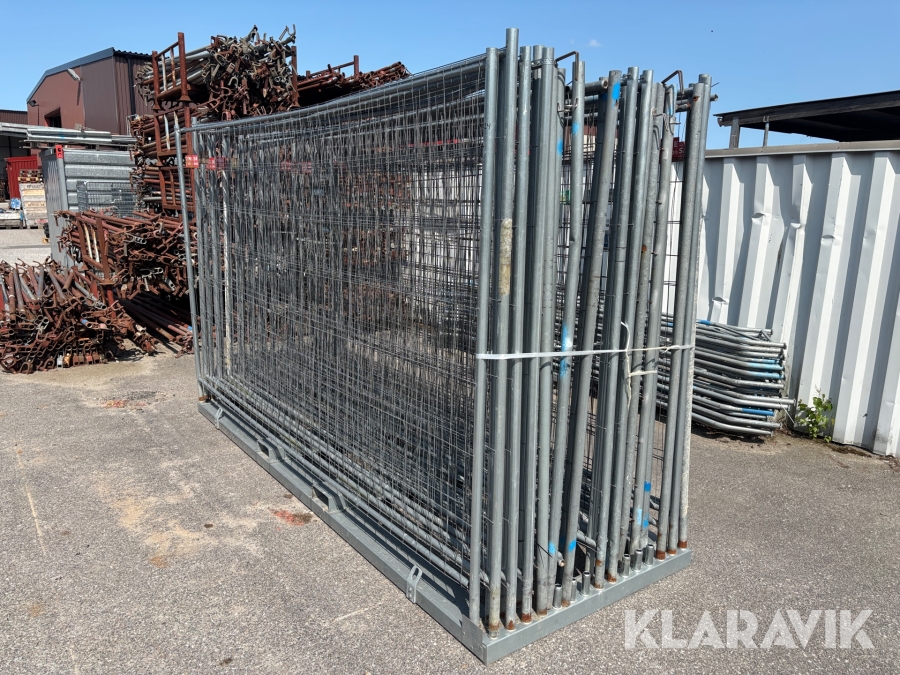 Byggstängsel 3,45x2,0m - Totalt 24st