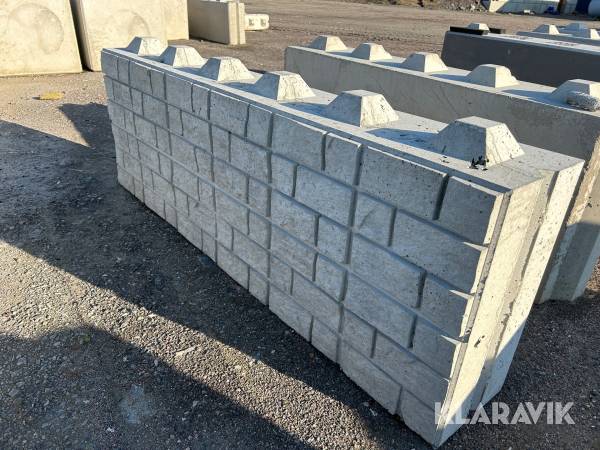 Gummibetongblock Rubber Concrete Mönstrade byggblock 20 st