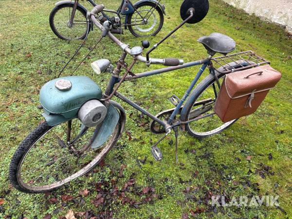 Cykel med påhängsmotor Flink med motordrift fram