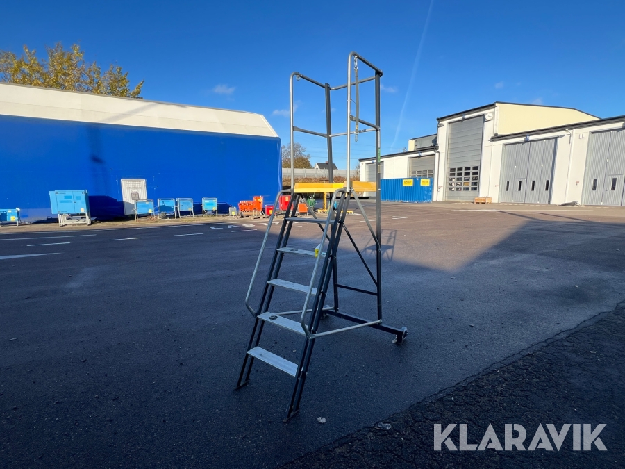 Trappstege med plattform 1,6 m Wibe Wts77p-6s