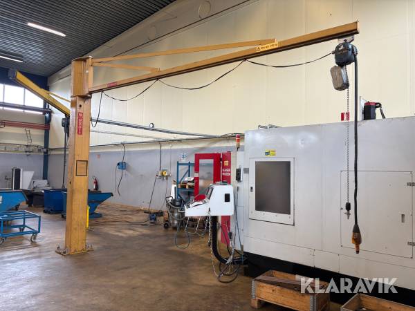 Pelarsvängkran Donati / Demag med Telfer 250 kg