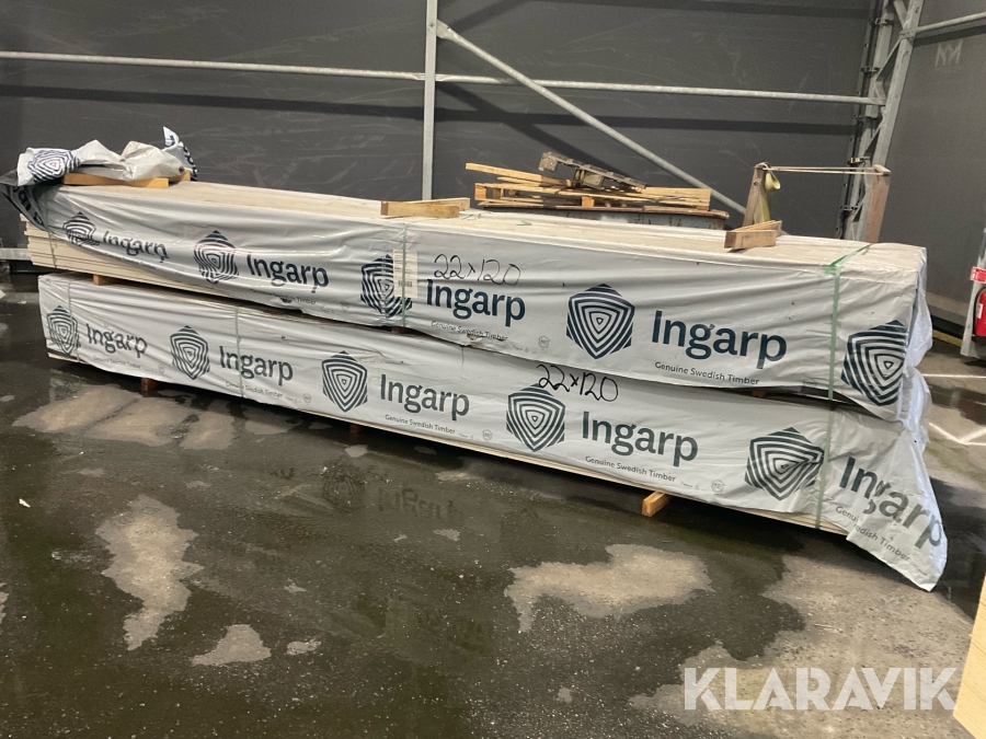 Ytterpanel Vit 22x120x5400mm, 2332,8lpm