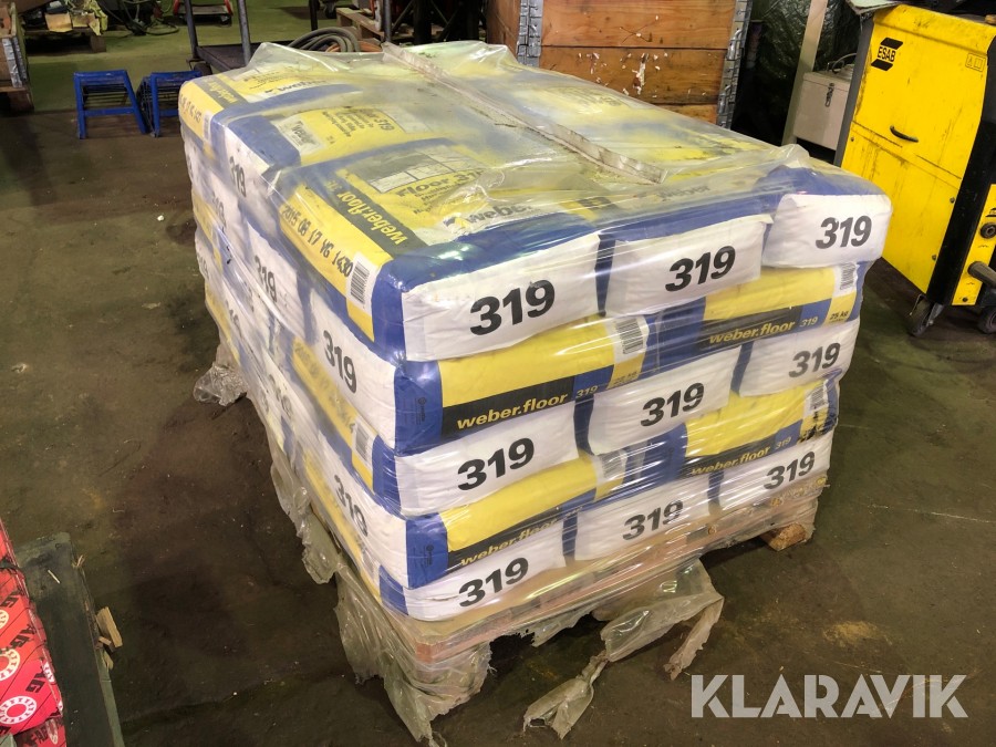 Snabbslipsats 40 säckar Weber Floor 319