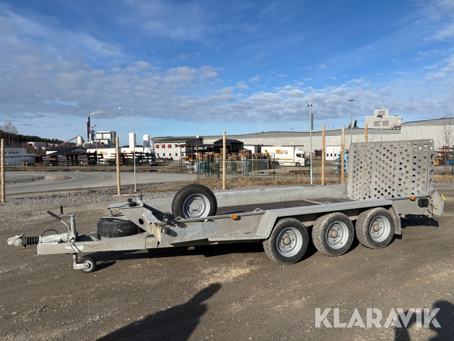 Grävmaskinssläp IFOR WILLIAMS GH 146 120cm helramp