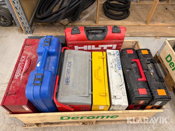 Press- & borrmaskin, frysmaskin, mätverktyg tillbehör