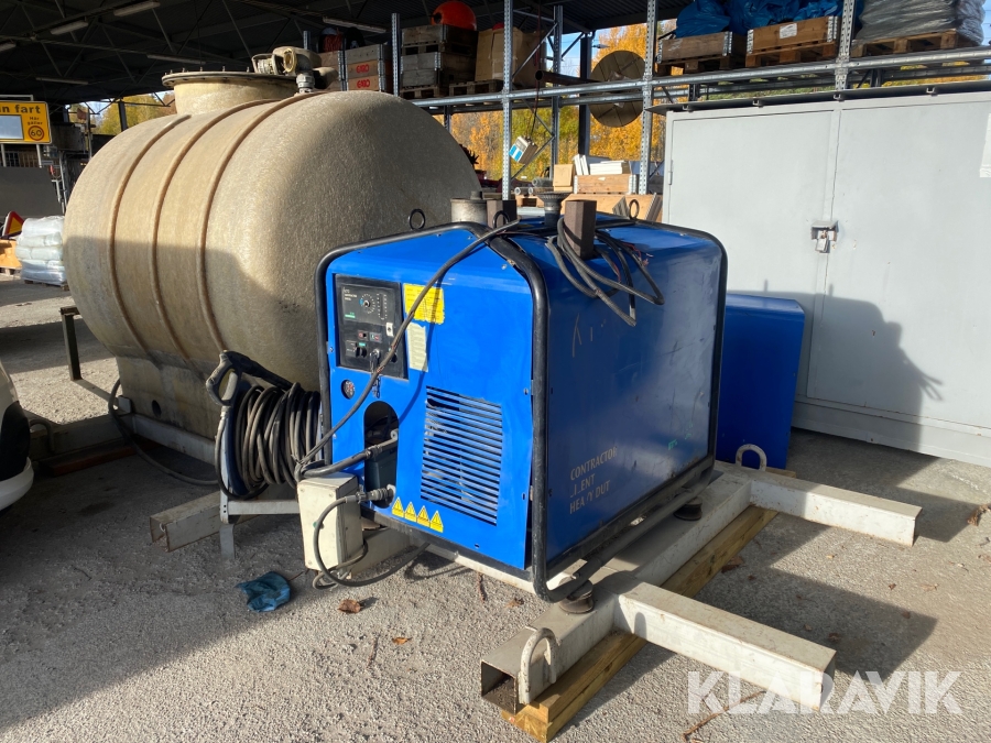 Hetvattentvätt Alto Contractor Silent diesel med vattentank och ram