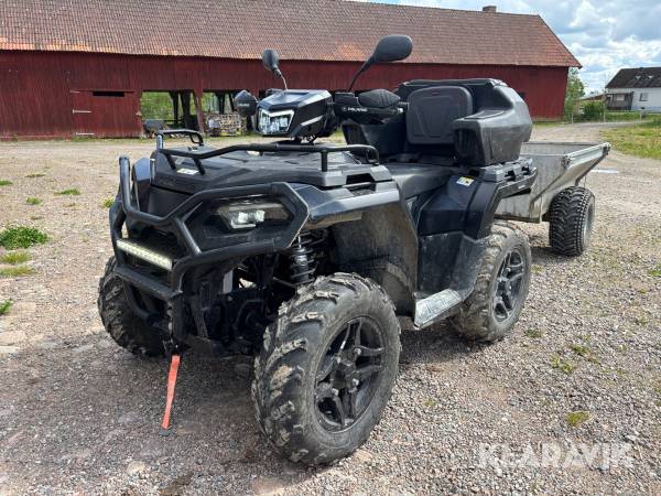 ATV Polaris Sportsman 570 fullutrustad. Kärra, Plog och harv