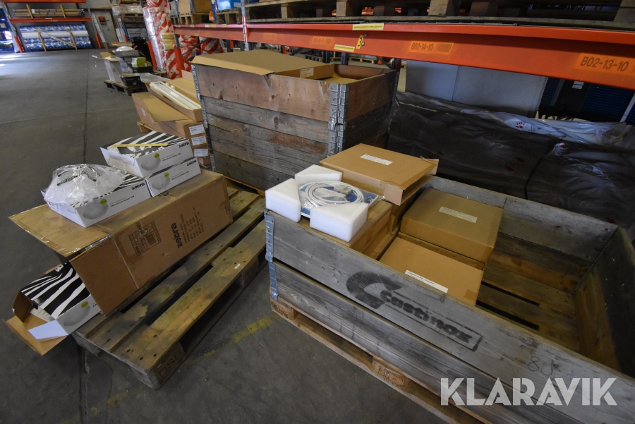 Parti med belysningsarmaturer Ecolux / Zebra med flera