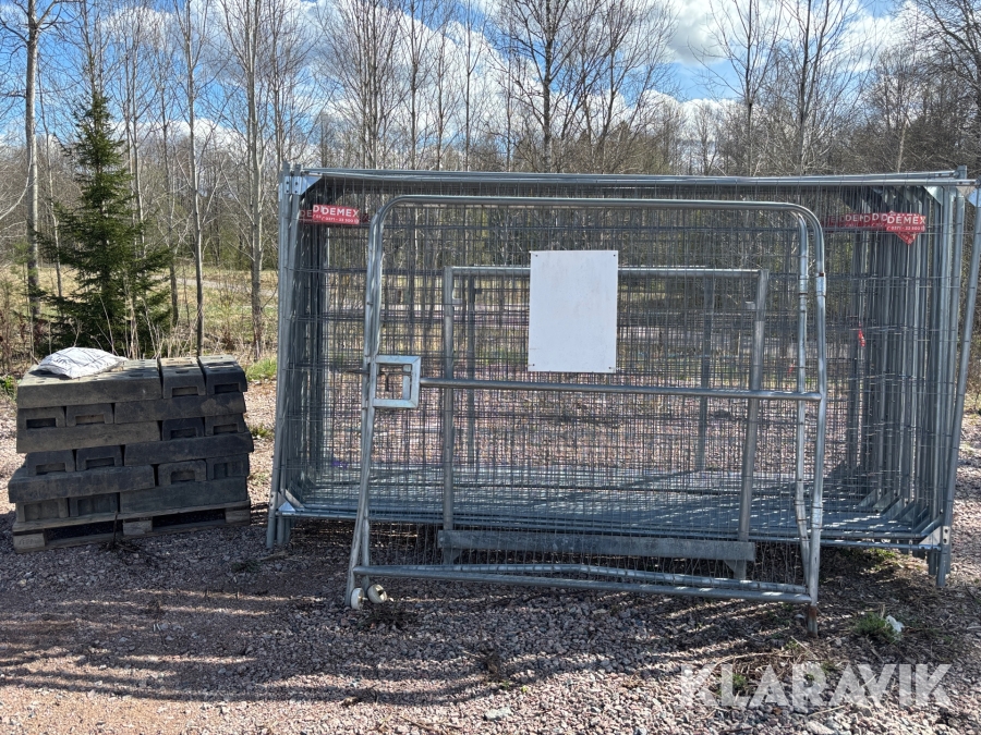 Byggstaket Demex 30st med grindar och fötter