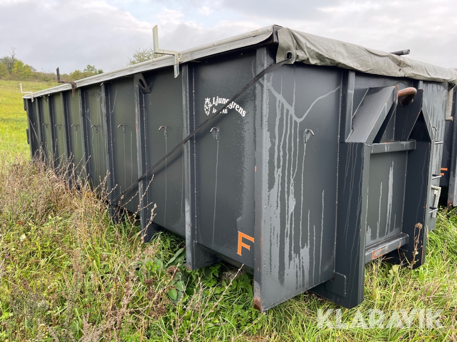 Lastväxlarflak spannmål Flakab 22m3 med rullkapell