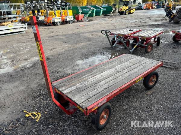 Transportvagn 4-hjulsstyrd Starke Arvid Mid18