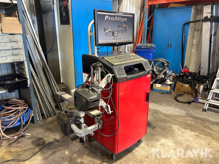 Hjulinställningsmaskin Hunter PA100 med vändplattor