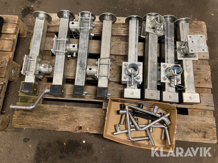 Justerbara Stödben till släp