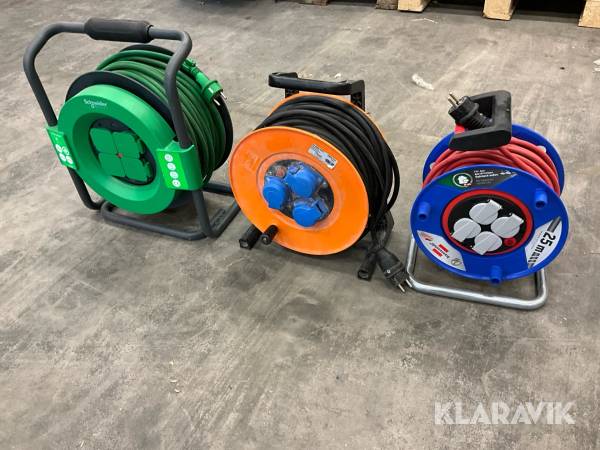 Kabelvindor 3 st, 25+40+40 m