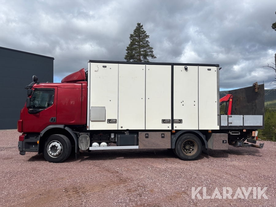 Verkstadsbil Volvo FES42 R 4x2 med kran och utrustning