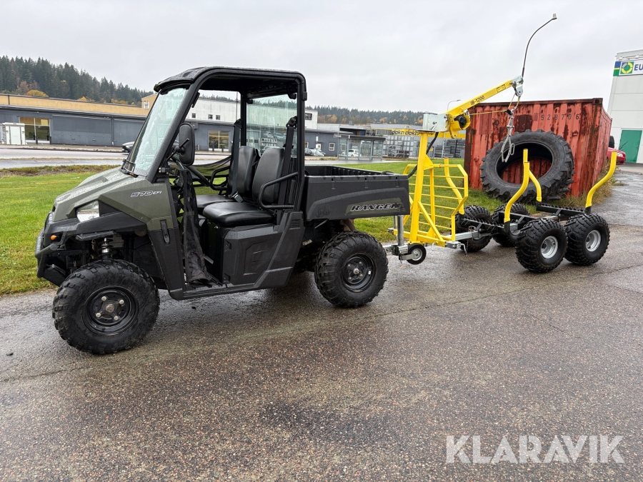 UTV Polaris Ranger XP 570 med skogskärra