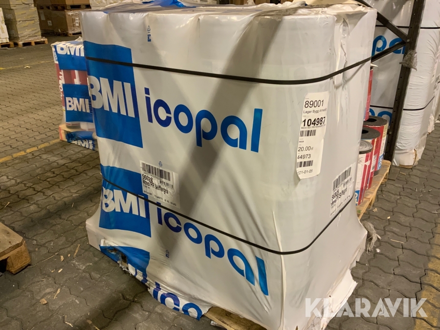 Tackpapp Icopal Mono 501 PR pansargrå 7,5x1 meter. 60 rullar