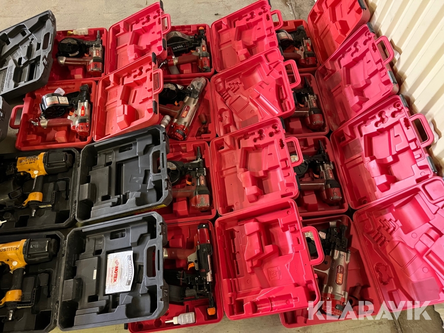 Paket med handmaskiner Hilti, Bostitsch, Max & Paslode