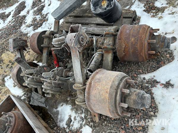 BPV släpvagnsaxlar 10 ton 2 st