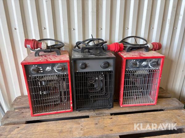 Värmefläktar 3 st Attack 500