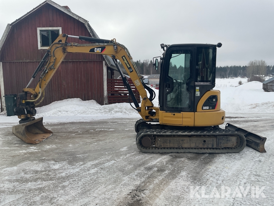 Grävmaskin CAT 305D CR, Hudiksvall, Klaravik auktioner