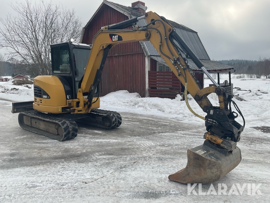 Grävmaskin CAT 305D CR, Hudiksvall, Klaravik auktioner