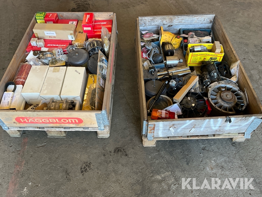 Reservdelar till Dynapac vältar 2 st pallar