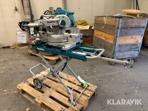 Kap & gersåg Makita LS1016 L inkl sågbänk med hjul