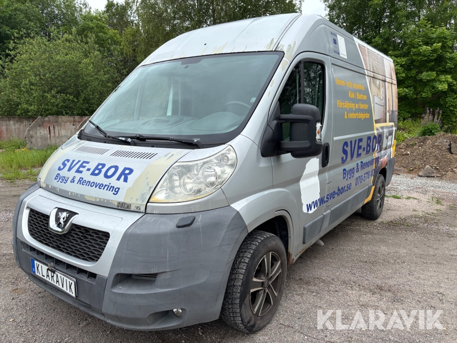 Skåpbil Peugeot Boxer Van med verkstadsinredning