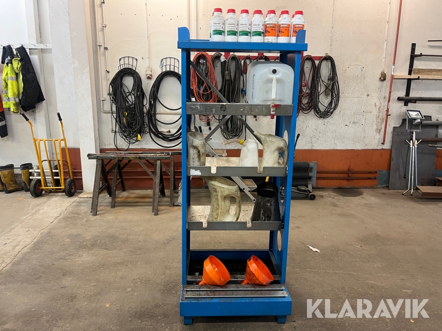 Miljöhylla med spillkar