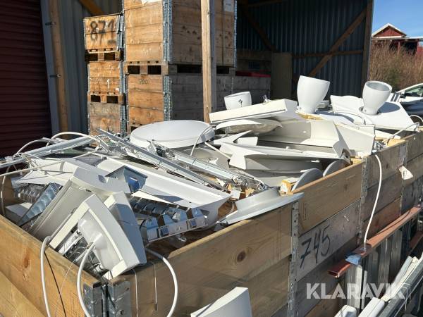 Armaturer blandade modeller & skick Fagerhult
