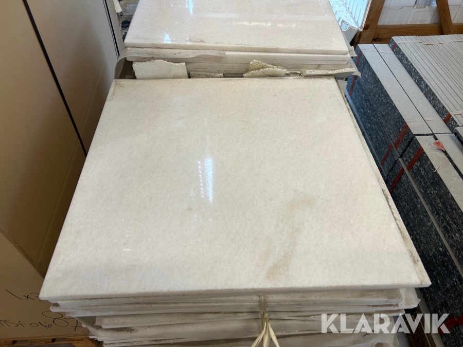Plattor vit marmor 60x60