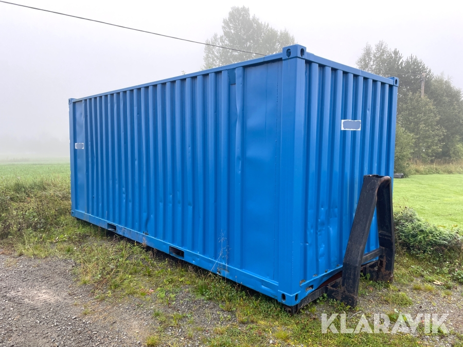 Container på lastväxlarram   20fot
