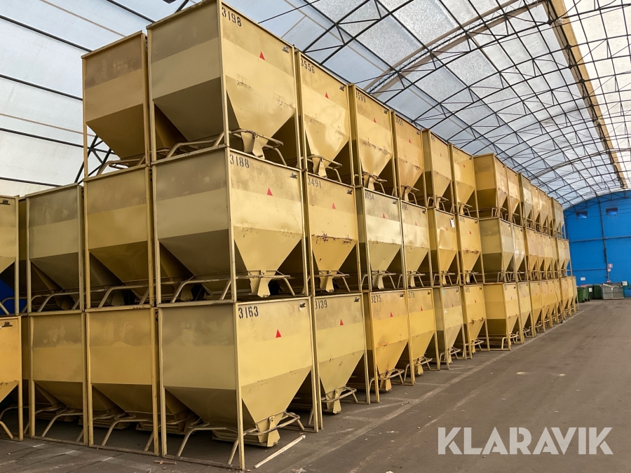 Spannmålscontainer med bottentömning 10st