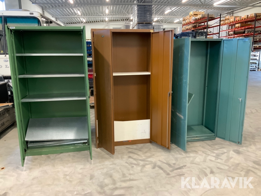 Plåtskåp 3st