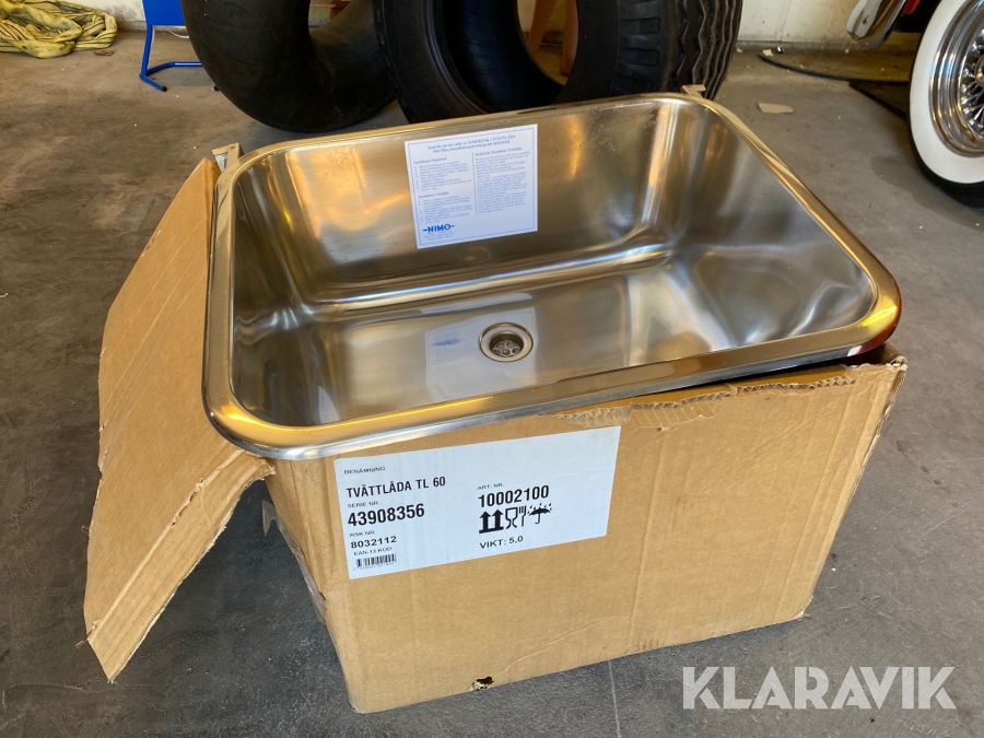 Tvättlåda Rostfri Nimo