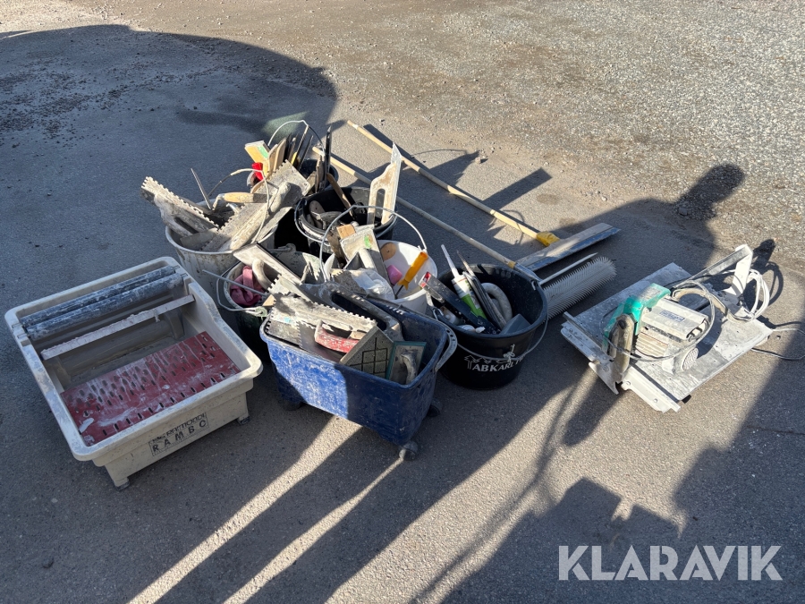 Diverse puts- och spackeltillbehör