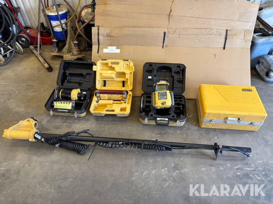 Komplett maskinstyrning Topcon till väghyvel