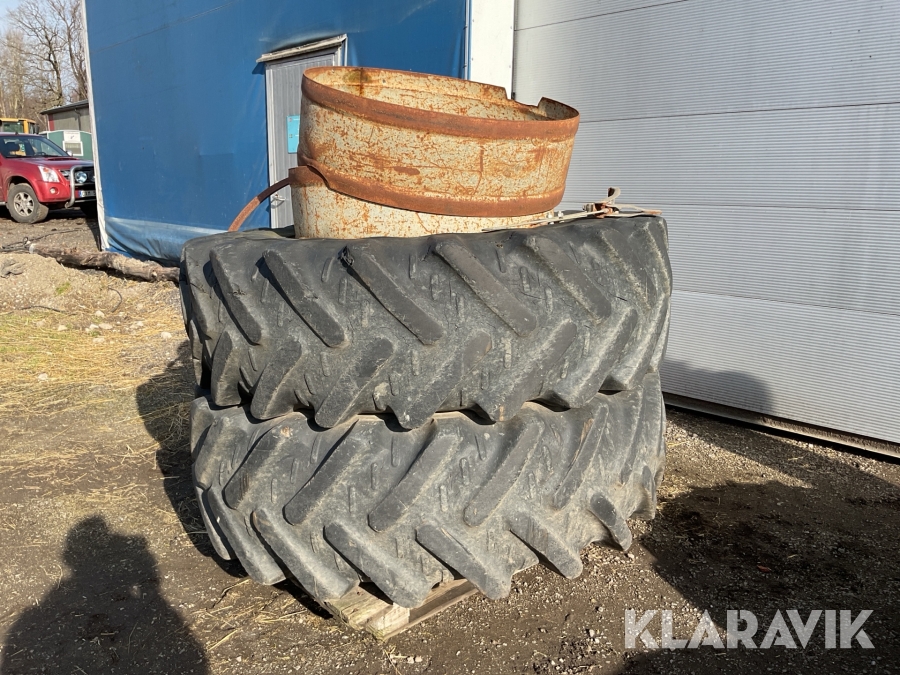 Dubbelmontage 20.8R38 2st