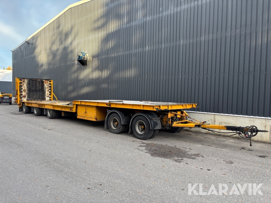 Maskintrailer Damm Maskin Semi 5 axlar