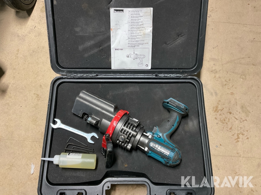 Armeringsklipp Makita DSC191 med batteri och laddare