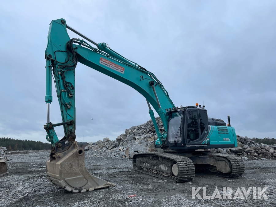 Bandgrävmaskin Kobelco SK350LC-10 med Hammerglass