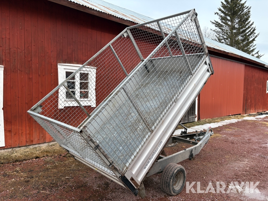Personbilssläp Humbaur Loady med hydraulisk tipp