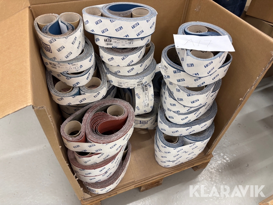 Slipband för bandslipmaskiner