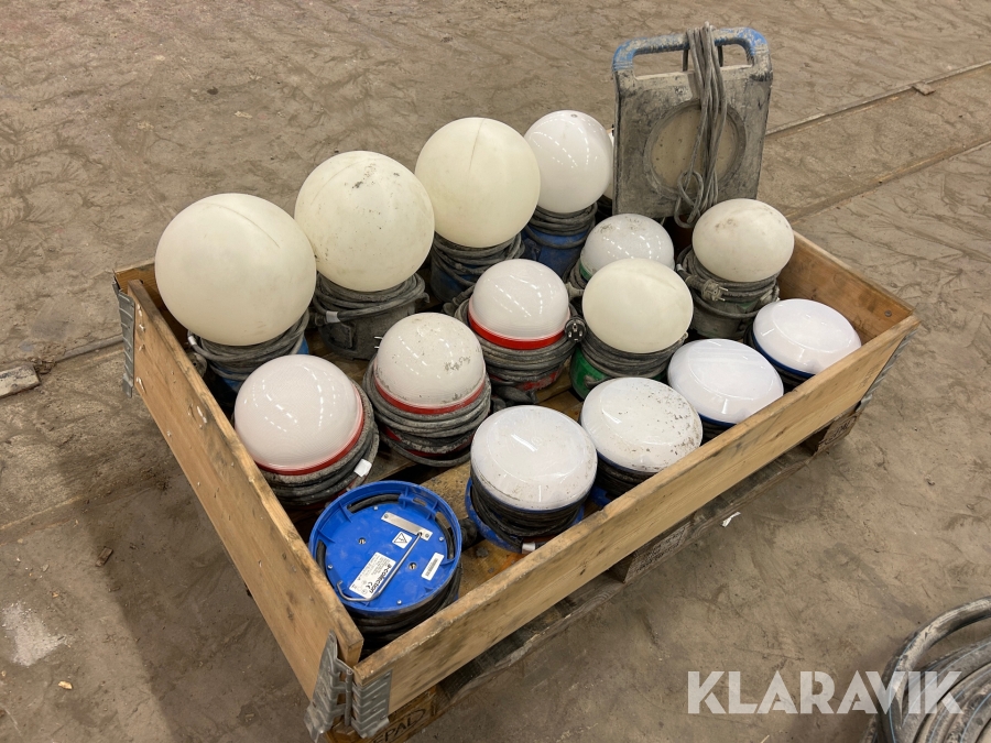 Bygglampor Garo / Ahlsell ca 16 st