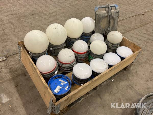 Bygglampor Garo / Ahlsell ca 16 st