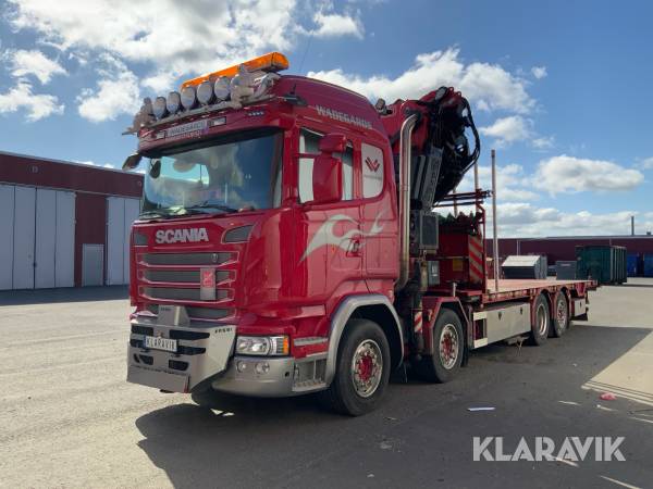 Kranbil Scania R490 med FASSI 32m