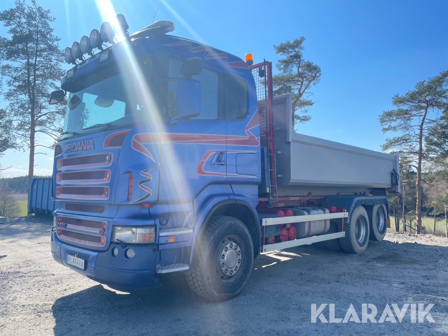 Lastväxlare med flak Scania R500 LB 6X2