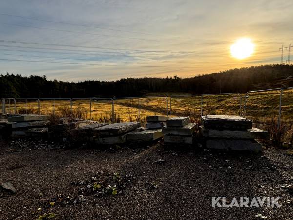 Gatsten granit, blandade storlekar