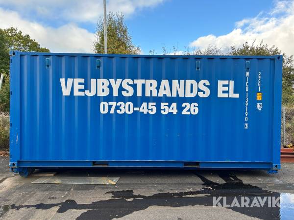 Container 20 ft med lastväxlarram